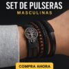 set-árbol-de-la-vida-cuero-manillas