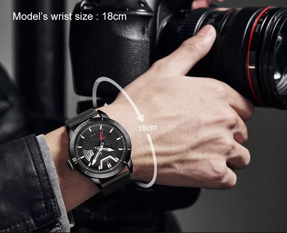 Reloj deportivo Naviforce (Negro) - Imagen 3