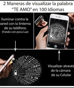 collar te amo luna-100 idiomas-proyector-regalo-pareja-aniversario