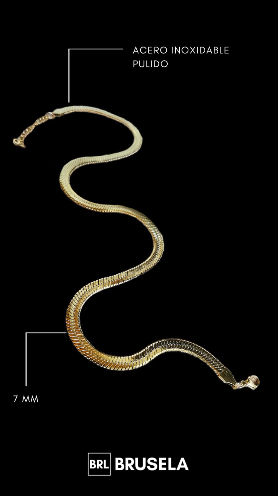 cadena tipo serpiente-snake-regalos-hombre-unisex-mujer-aniversario-sanvalentin