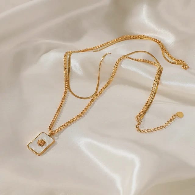 collar doble-sol-regalo-aniversario