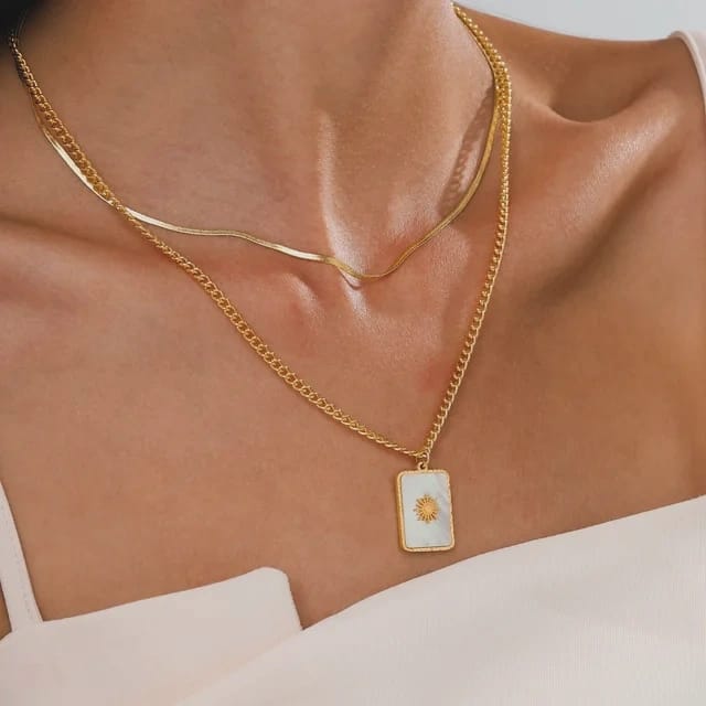 collar doble-sol-regalo-aniversario