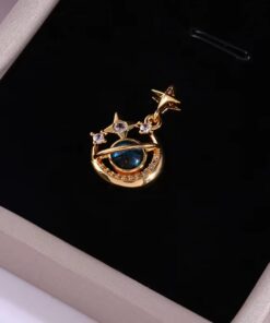 collar saturno luna